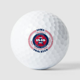 Pelotas De Golf Bandejas de golf Patriotic Gift de Iowa