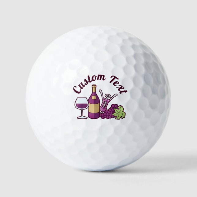 Pelotas De Golf Bandejas de golf Red Wine (Anverso)
