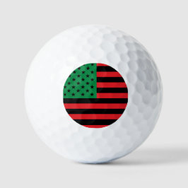 Pelotas De Golf Bandera Americana Roja Negra y Verde