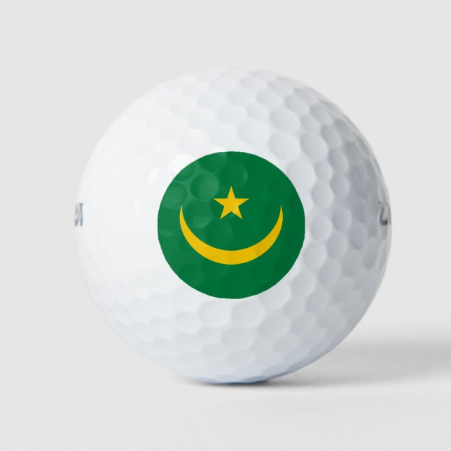 Pelotas De Golf Bandera antigua de Mauritania (Anverso)