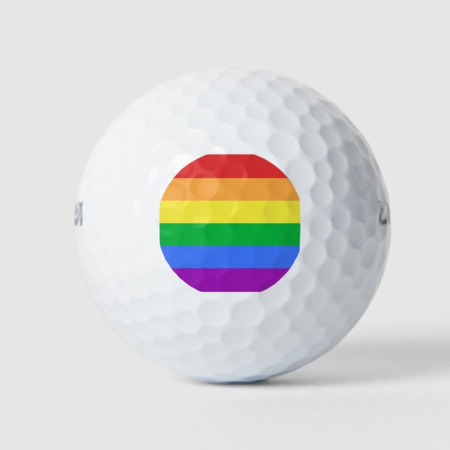 Pelotas De Golf Bandera arco iris (Anverso)
