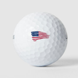 Pelotas De Golf Bandera atípica estadounidense