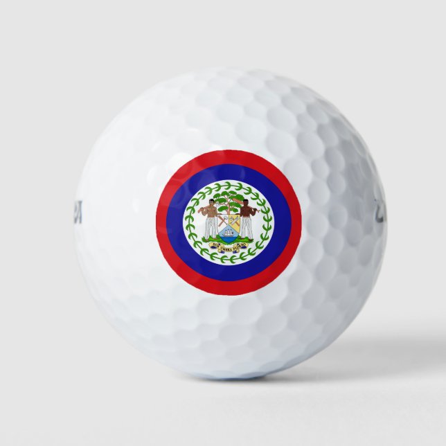 Pelotas De Golf Bandera Beliceña (Anverso)