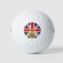 Pelotas De Golf Bandera BRITÁNICA y golf Escudo