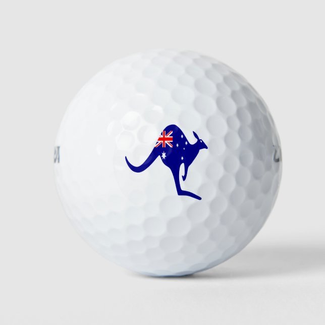 Pelotas De Golf Bandera canguro de Australia (Anverso)