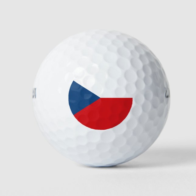 Pelotas De Golf Bandera checa (Anverso)