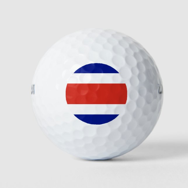 Pelotas De Golf Bandera Civil de Costa Rica (Anverso)