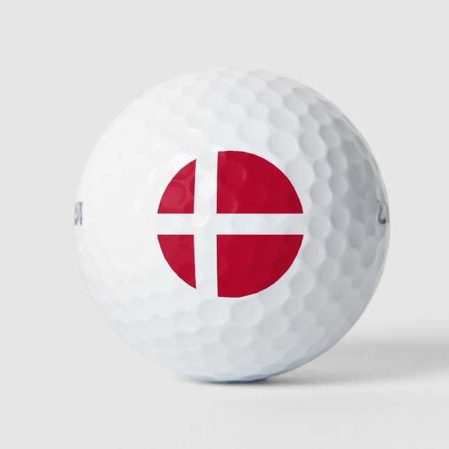 Pelotas De Golf Bandera danesa (Anverso)
