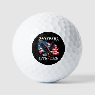 Pelotas De Golf Bandera de águila del 4 de julio de 250 años USA 1