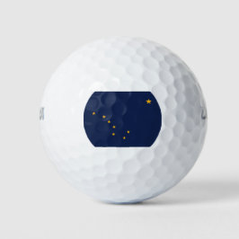 Pelotas De Golf Bandera de Alaska