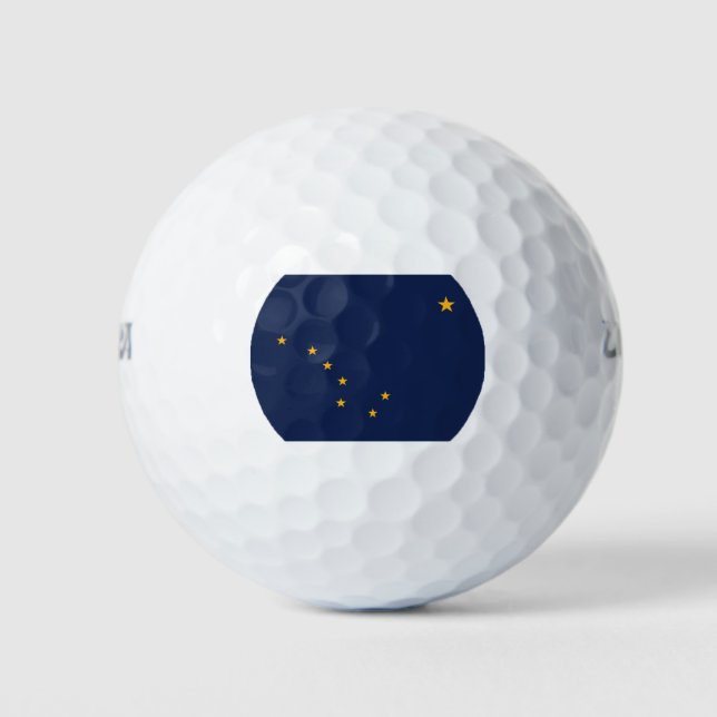 Pelotas De Golf Bandera de Alaska (Anverso)