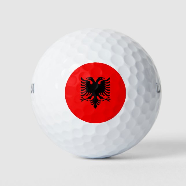Pelotas De Golf Bandera de Albania (Anverso)