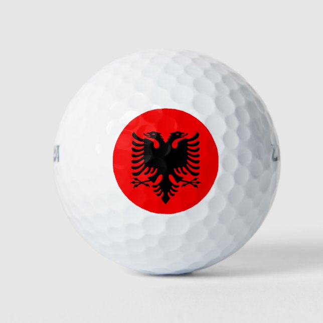 Pelotas De Golf Bandera de Albania (Anverso)