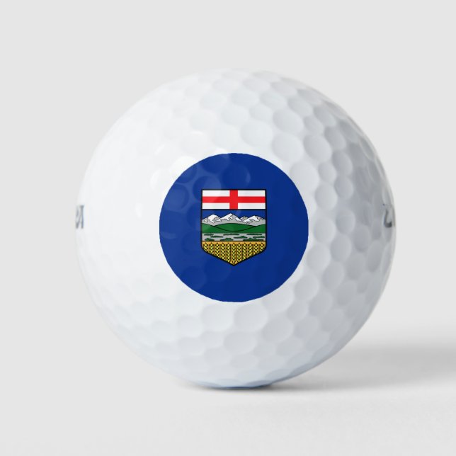 Pelotas De Golf Bandera de Alberta (Anverso)