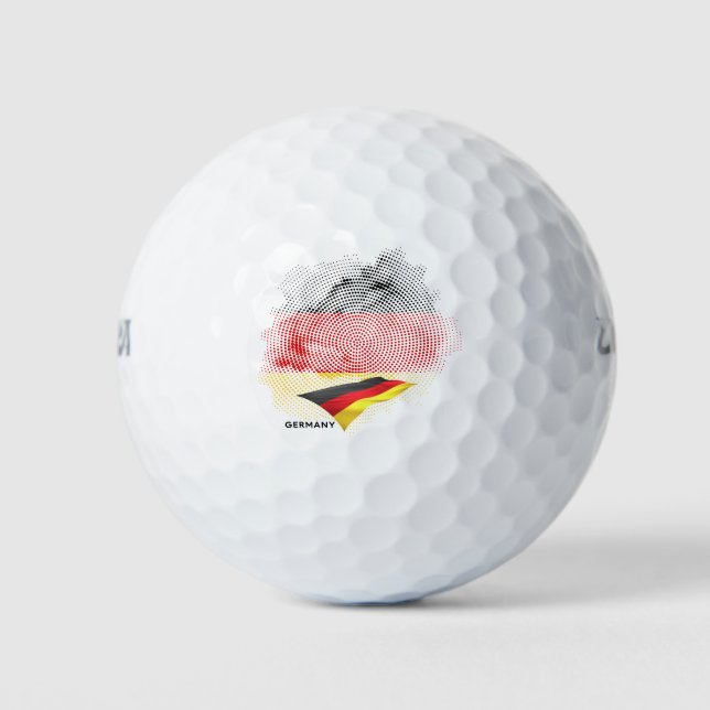Pelotas De Golf Bandera de Alemania (Anverso)