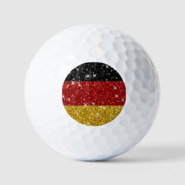 Pelotas De Golf Bandera de Alemania Purpurinas con espárragos
