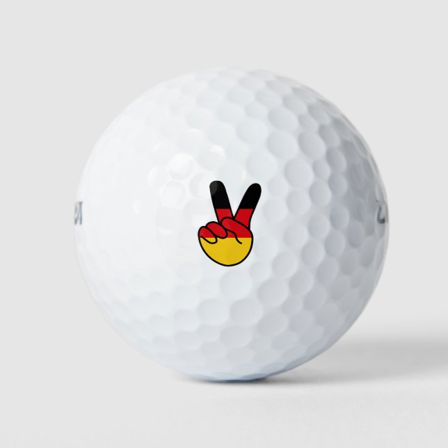 Pelotas De Golf Bandera de Alemania/Rótulo (Anverso)