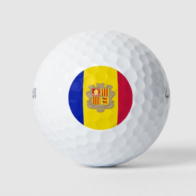 Pelotas De Golf Bandera de Andorra (Anverso)
