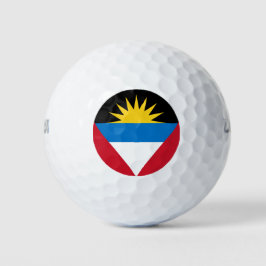 Pelotas De Golf Bandera de Antigua y Barbuda
