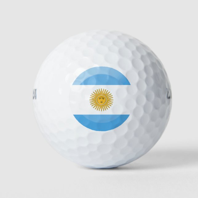 Pelotas De Golf Bandera de Argentina (Anverso)