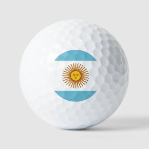 Pelotas De Golf Bandera de Argentina