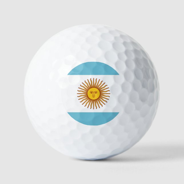 Pelotas De Golf Bandera de Argentina (Anverso)
