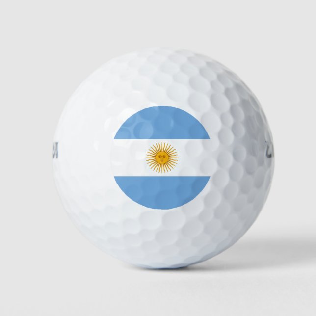 Pelotas De Golf Bandera de Argentina (Anverso)