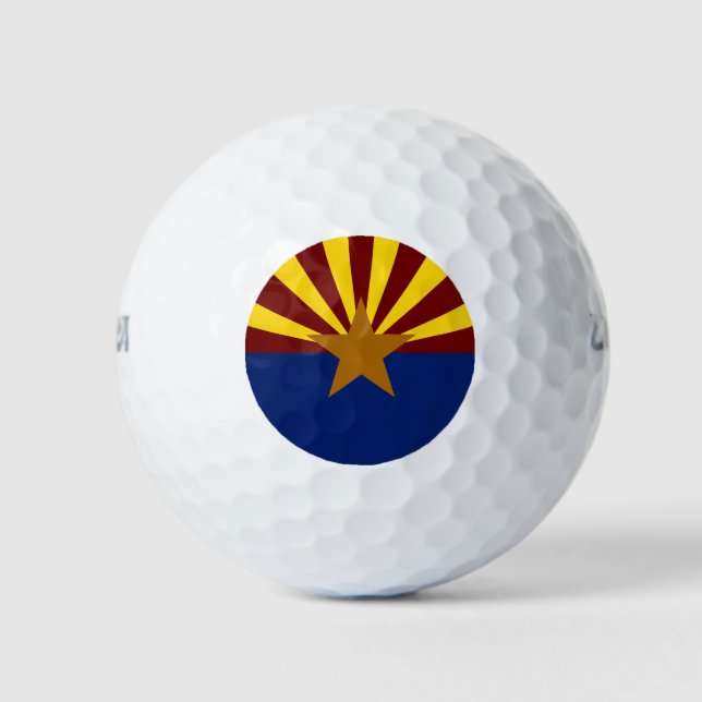 Pelotas De Golf Bandera de Arizona (Anverso)