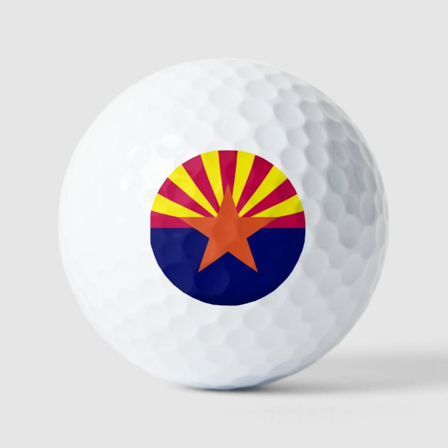 Pelotas De Golf Bandera de Arizona (Anverso)