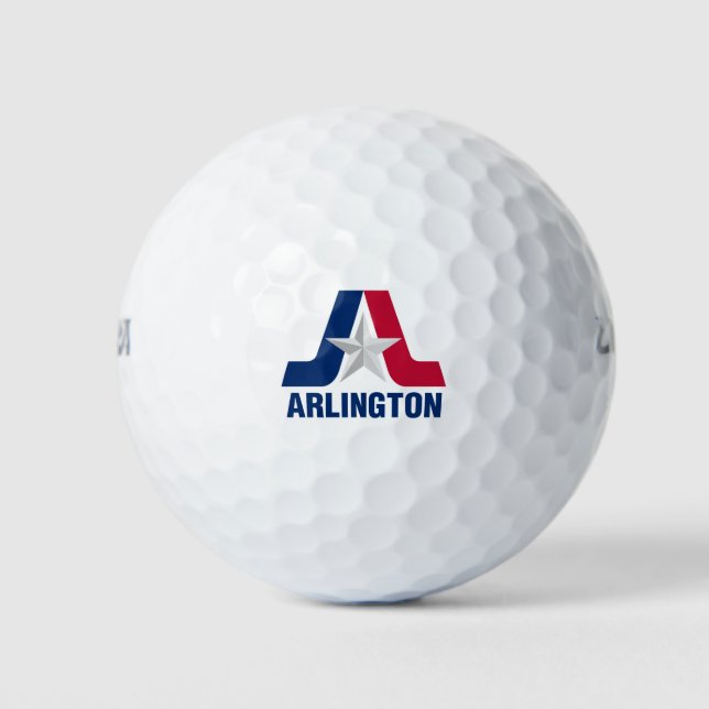Pelotas De Golf Bandera de Arlington, Texas Golf Balls (Anverso)