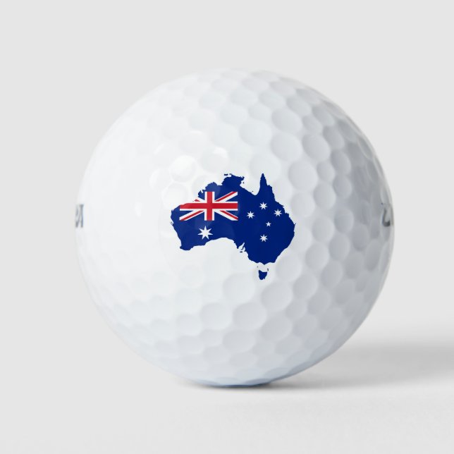 Pelotas De Golf Bandera de Australia (Anverso)