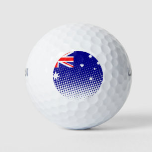 Pelotas De Golf Bandera De Australia Con Efecto De Medio Tono