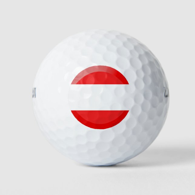 Pelotas De Golf Bandera de Austria (Anverso)