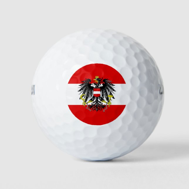 Pelotas De Golf Bandera de Austria (Anverso)
