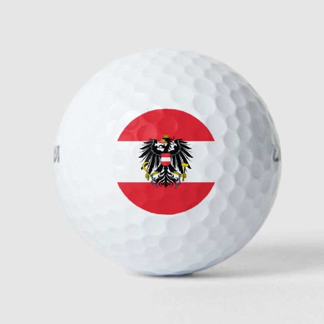 Pelotas De Golf Bandera de Austria (Anverso)