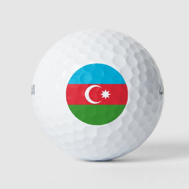 Pelotas De Golf Bandera de Azerbaiyán (Anverso)