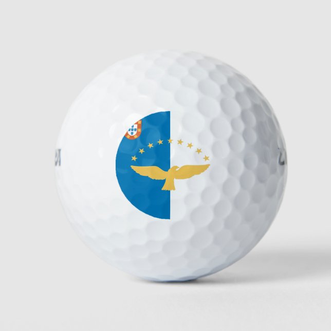 Pelotas De Golf Bandera de Azores (Anverso)