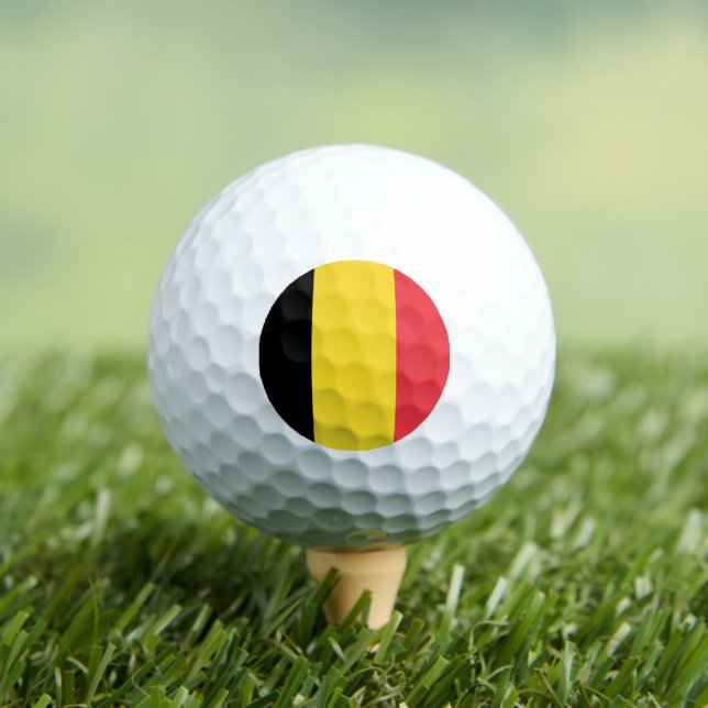 Pelotas De Golf Bandera de Bélgica (Camiseta in situ)
