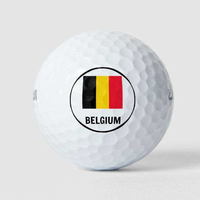 Pelotas De Golf Bandera de Bélgica (Anverso)