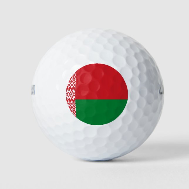 Pelotas De Golf Bandera de Bielorrusia (Anverso)