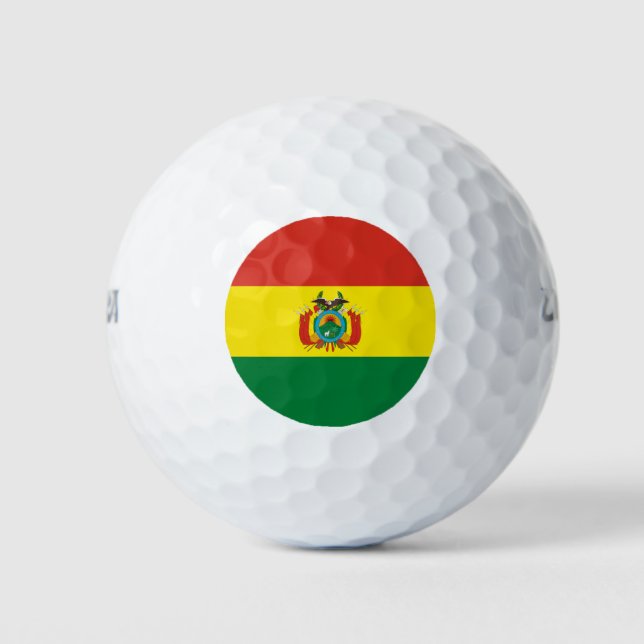 Pelotas De Golf Bandera de Bolivia Patriótica (Anverso)