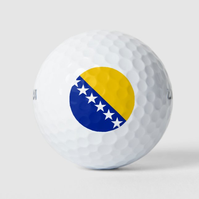 Pelotas De Golf Bandera de Bosnia y Herzegovina (Anverso)