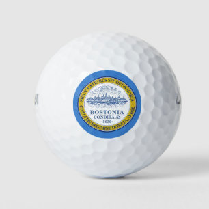 Pelotas De Golf Bandera de Boston (Massachusetts)