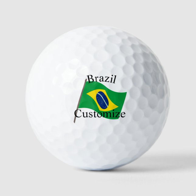 Pelotas De Golf Bandera de Brasil Thunder_Cove (Anverso)