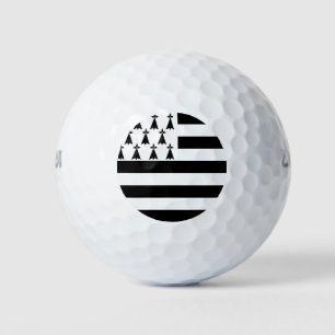 Pelotas De Golf Bandera de Bretaña (Gwenn-ha-du)