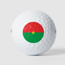 Pelotas De Golf Bandera de Burkina Faso