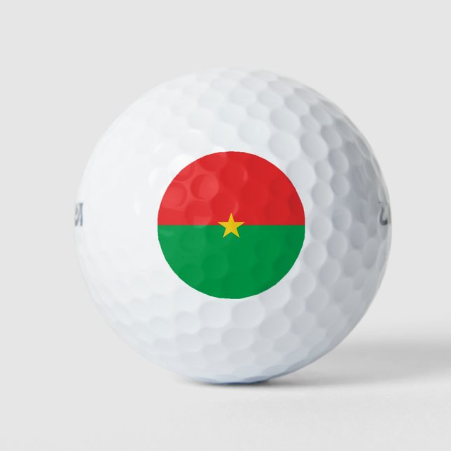 Pelotas De Golf Bandera de Burkina Faso (Anverso)