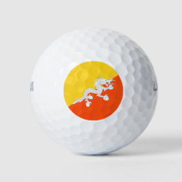 Pelotas De Golf Bandera de Bután (Bután) (dragón trueno)