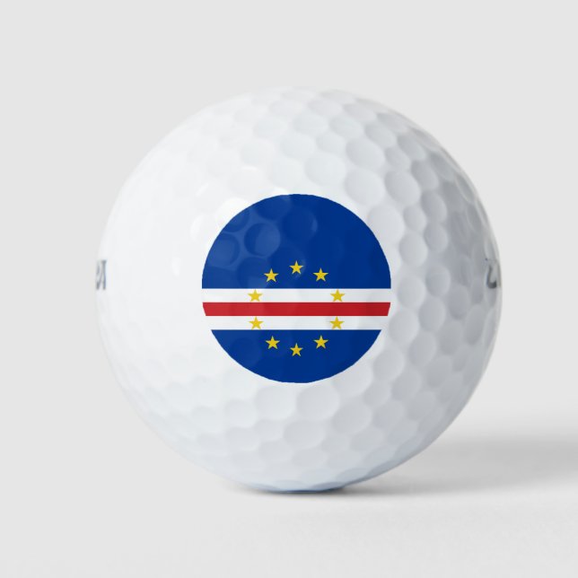 Pelotas De Golf Bandera de Cabo Verde (Anverso)