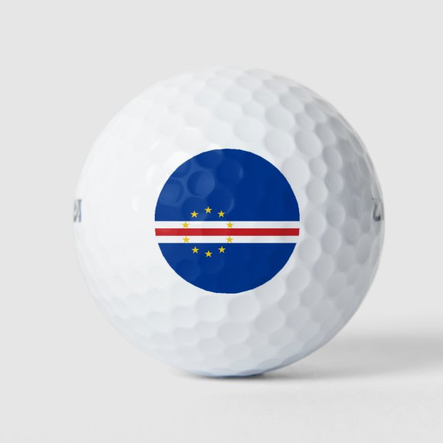 Pelotas De Golf Bandera de Cabo Verde (Cabo Verde) (Anverso)